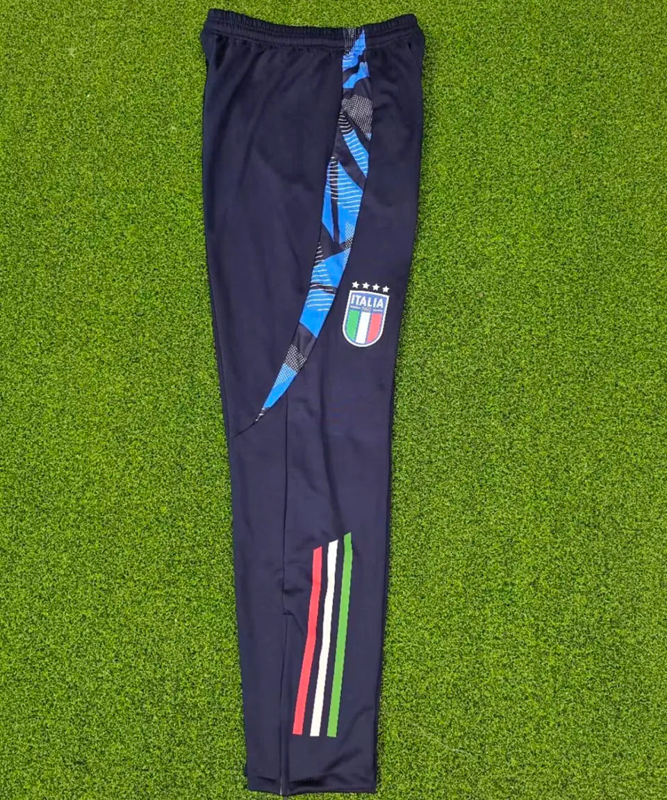 2024/25 Italy Sapphire Blue Sports Trousers Front