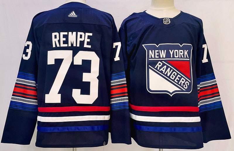 Men's New York Rangers Matt Rempe #73 Blue Jerseys