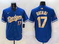 Men's Los Angeles Dodgers Shohei Ohtani #17 Royal 2025 Gold Collection Limited Jerseys
