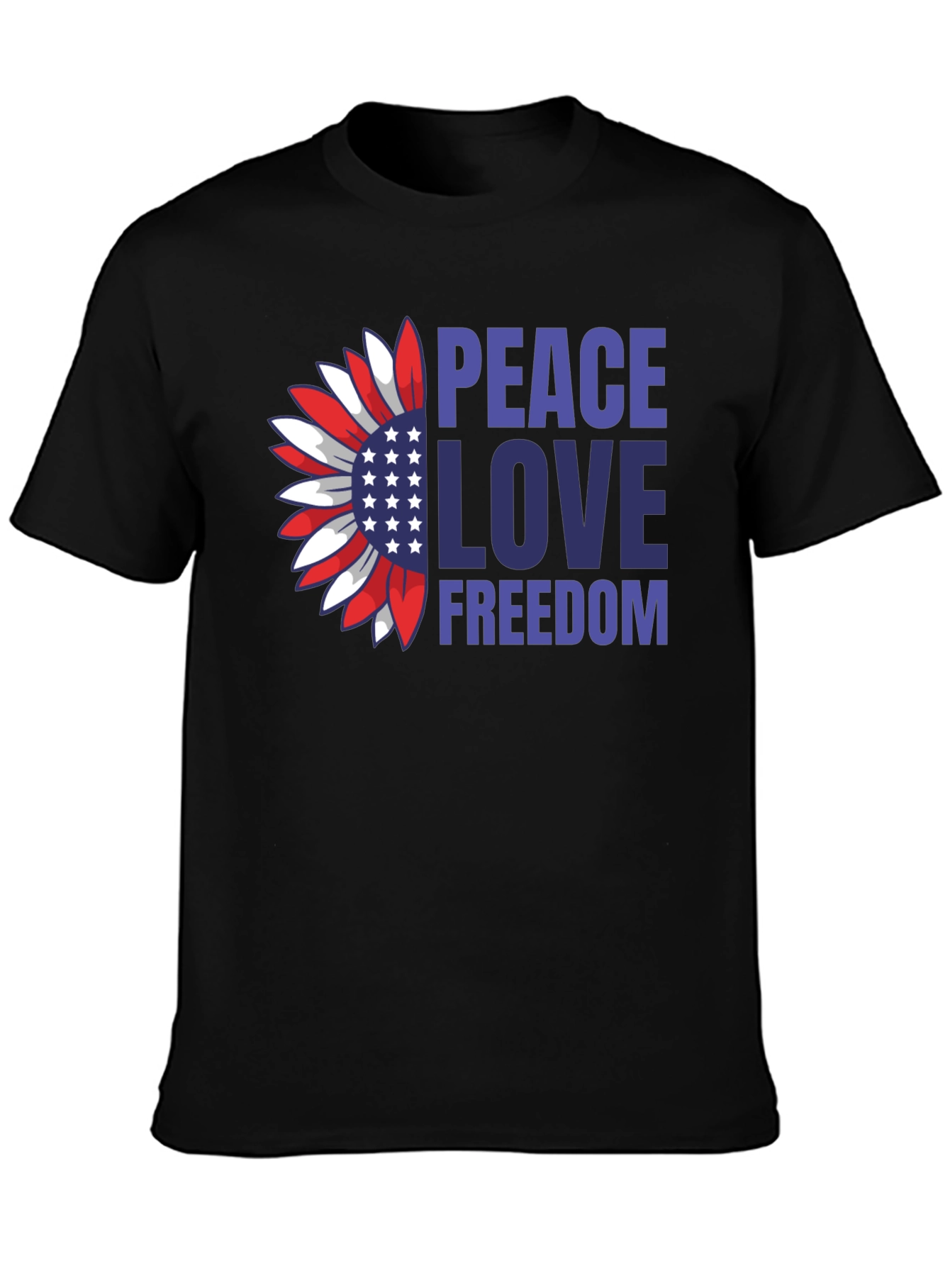 Peace Love Freedom Patriotic T-Shirt