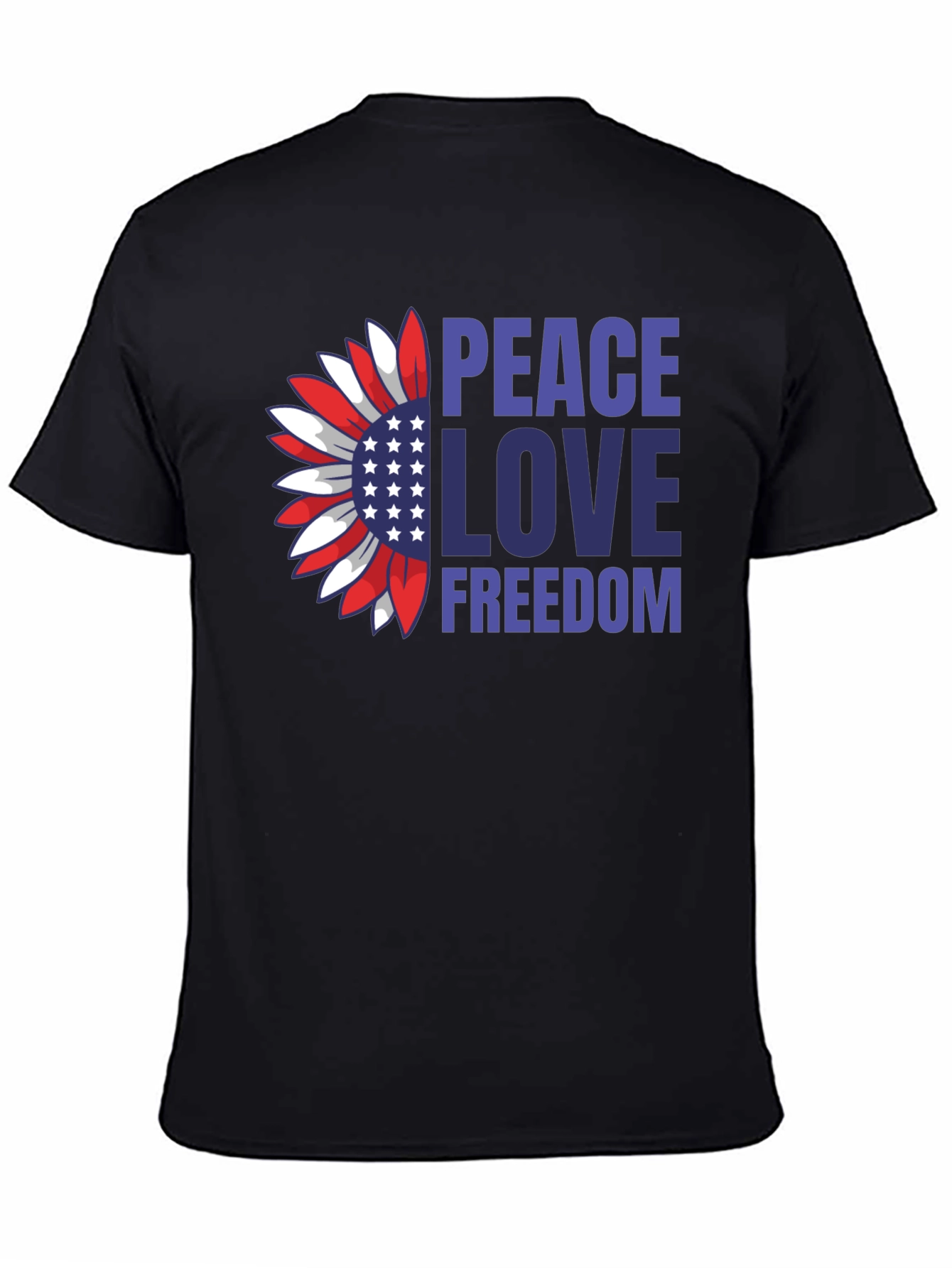 Peace Love Freedom Patriotic T-Shirt