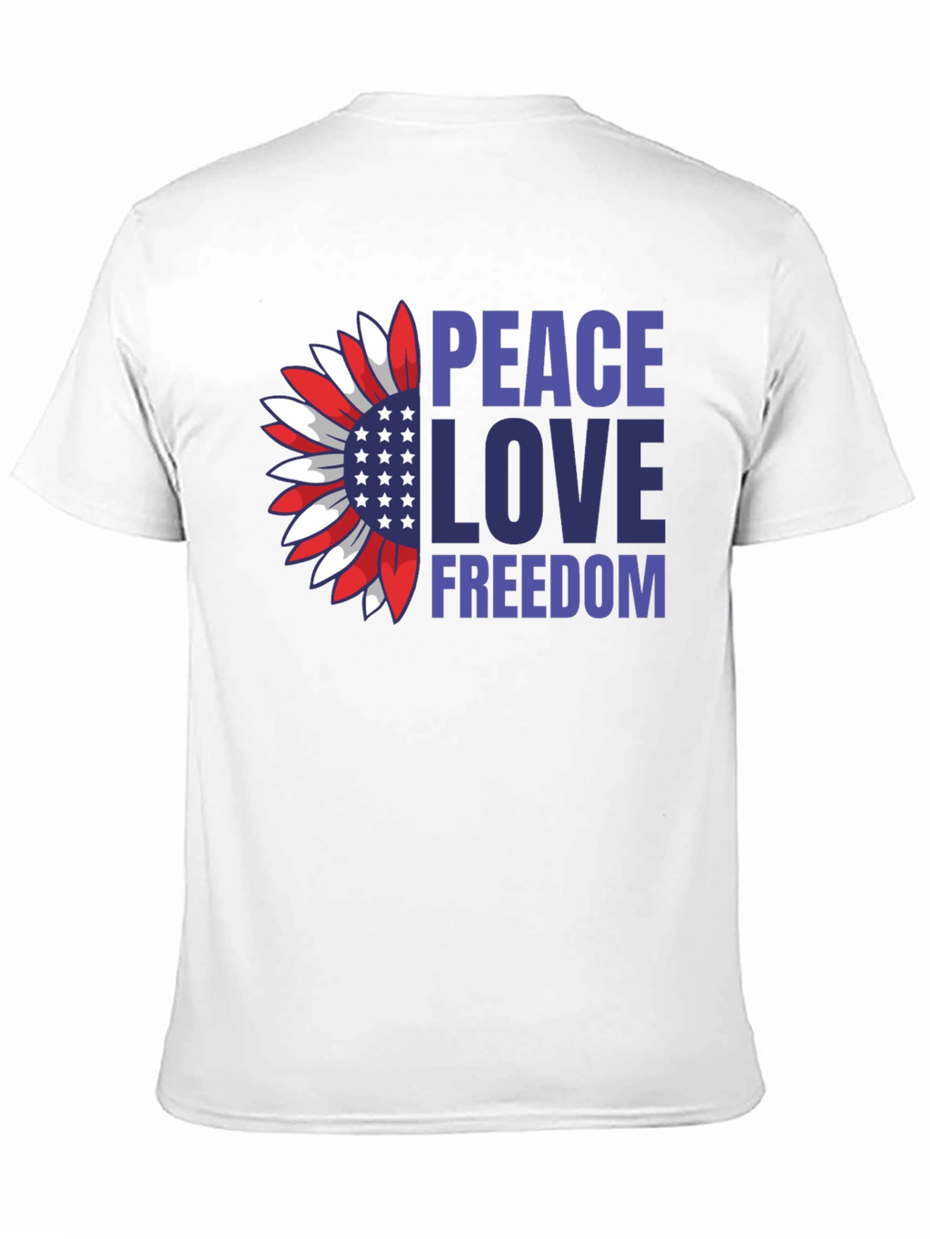 Peace Love Freedom Patriotic T-Shirt