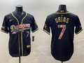 Men's Los Angeles Dodgers Julio Urias #7 Black Limited Player Jerseys