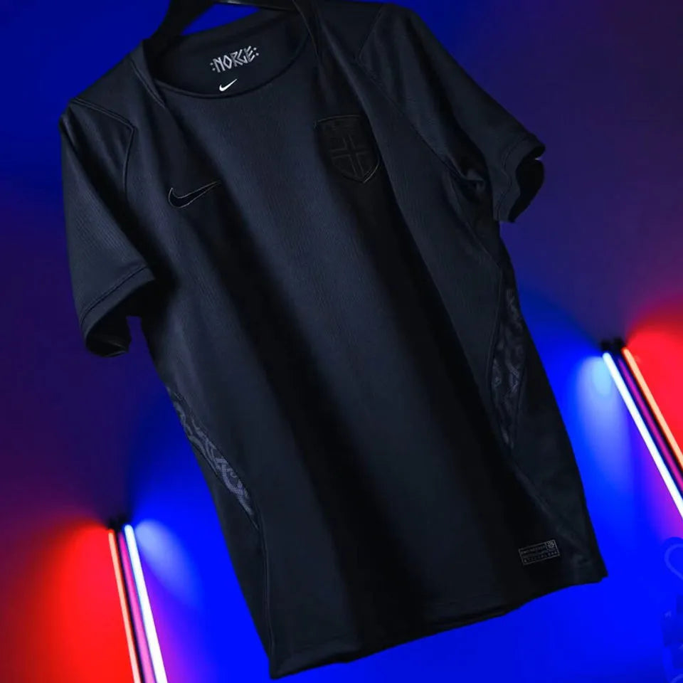 2026/27 Norway Away Black Player Version Soccer Jersey Detail 2