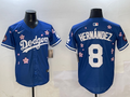 Men's Los Angeles Dodgers Enrique Hernandez #8 Royal Alternate Replica Player Jerseys
