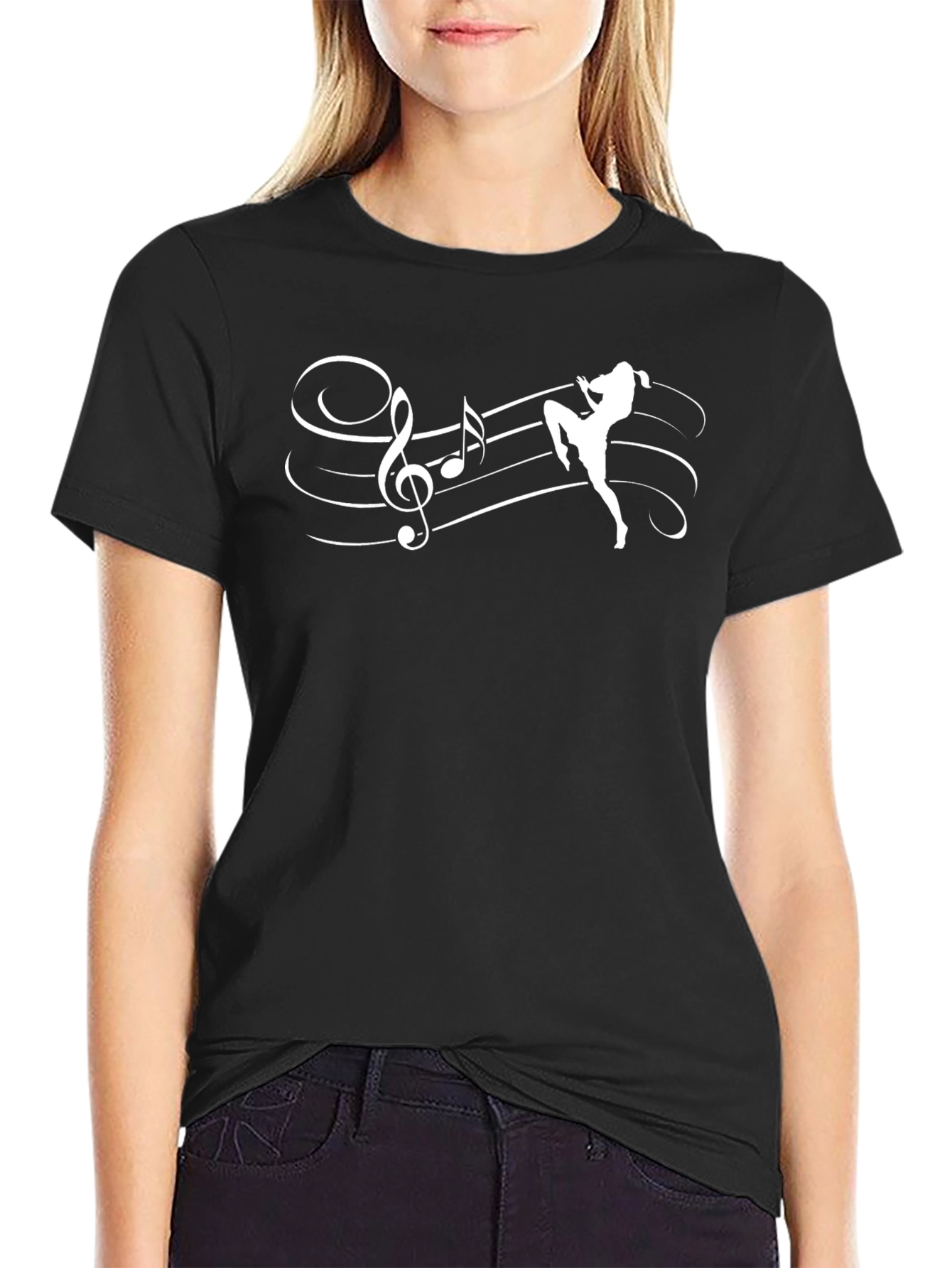 Musical Kickboxing Black T-Shirt - Unique Design