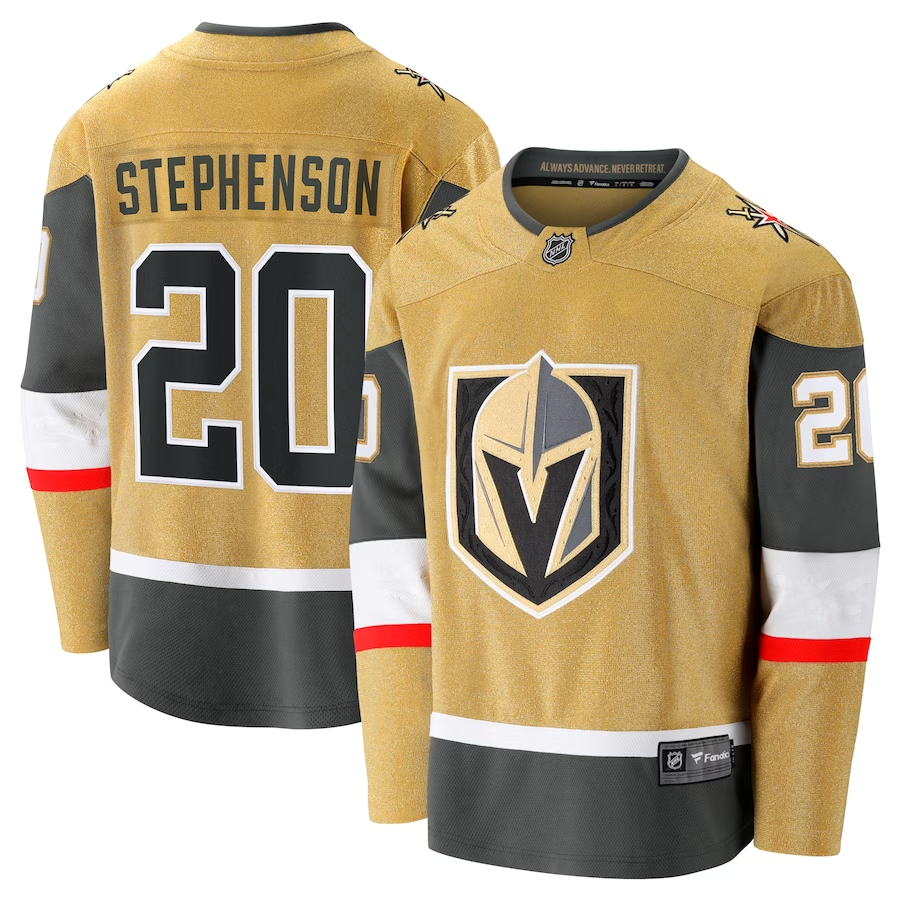 Men's Vegas Golden Knights Chandler Stephenson #20 Gold Home Breakaway Jerseys
