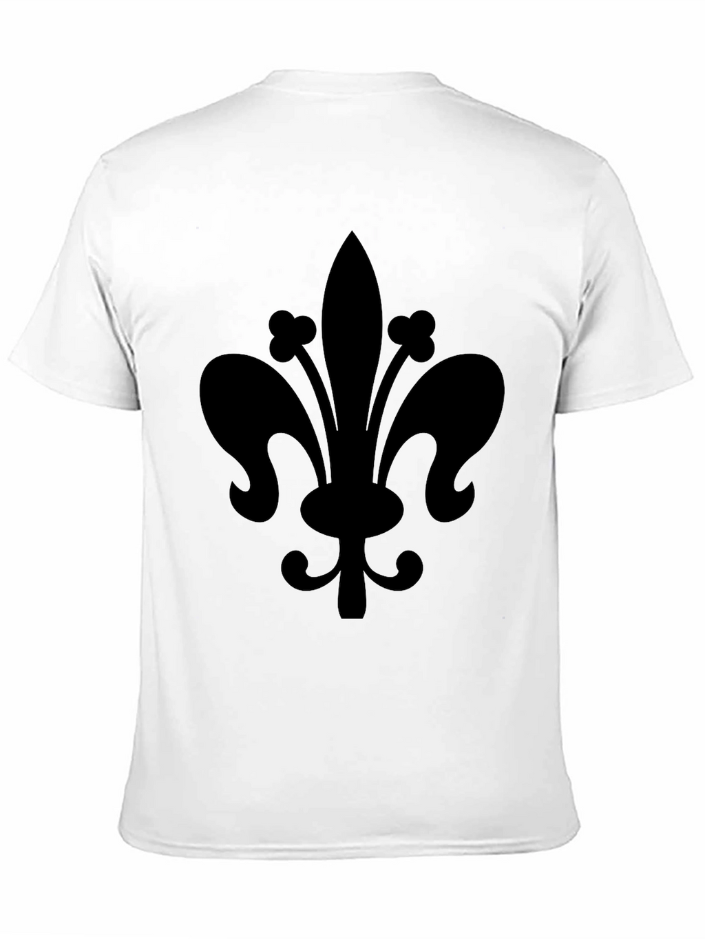 Black Fleur-de-lis Graphic T-Shirt