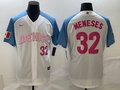 Men's 2023 World Baseball Classic #32 Joey Meneses Mexico White Jerseys