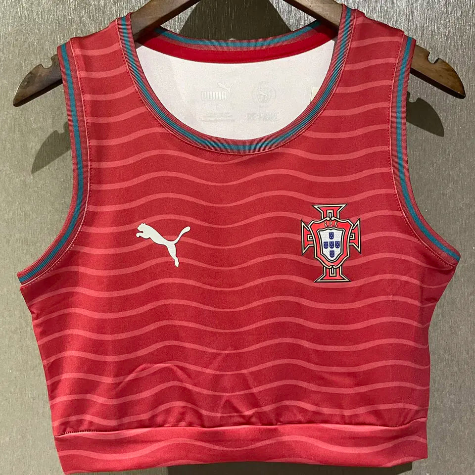 2026/27 Portugal Home Women Yoga Vest Jersey 女 Front