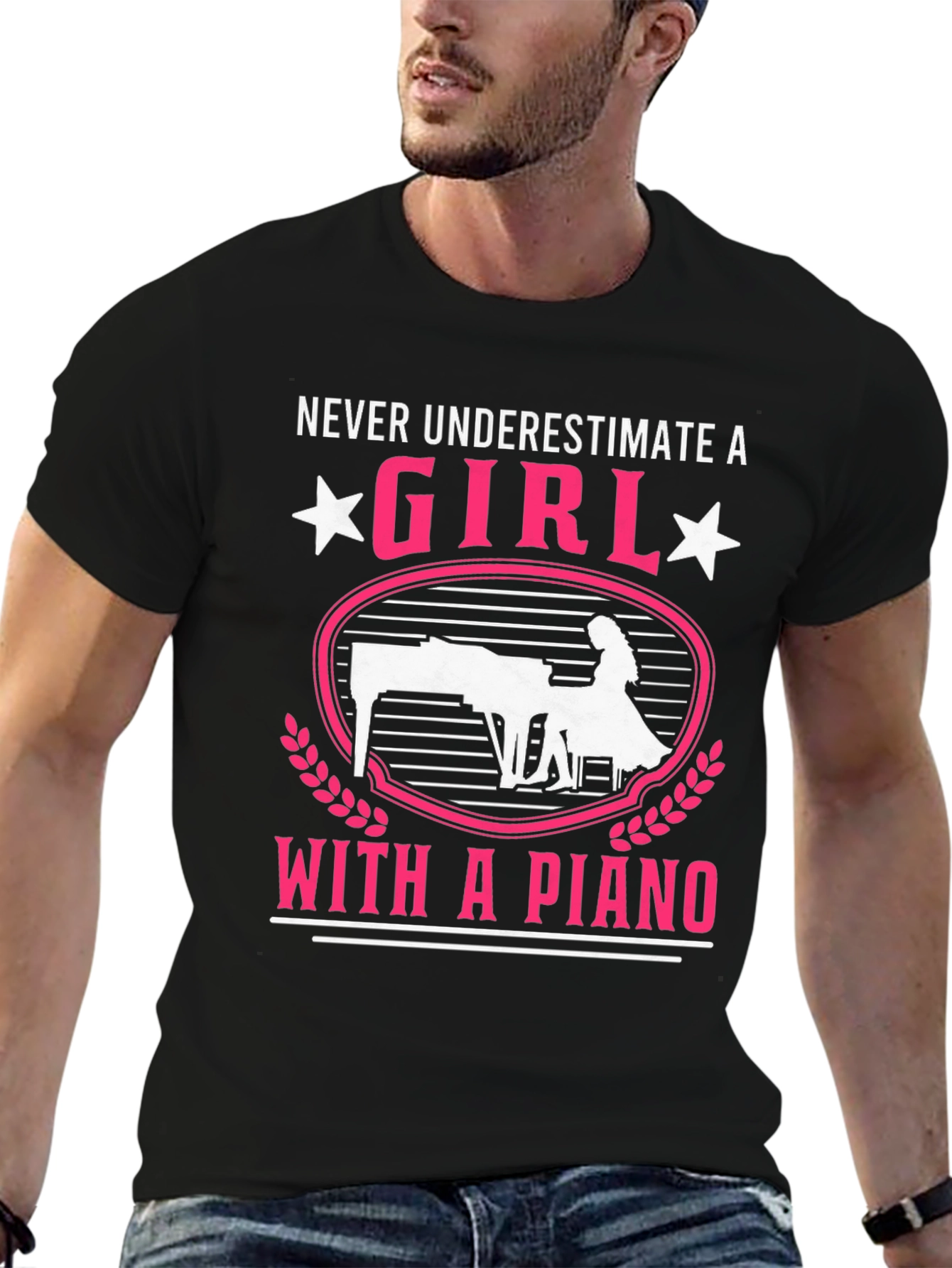 Girl With a Piano T-Shirt