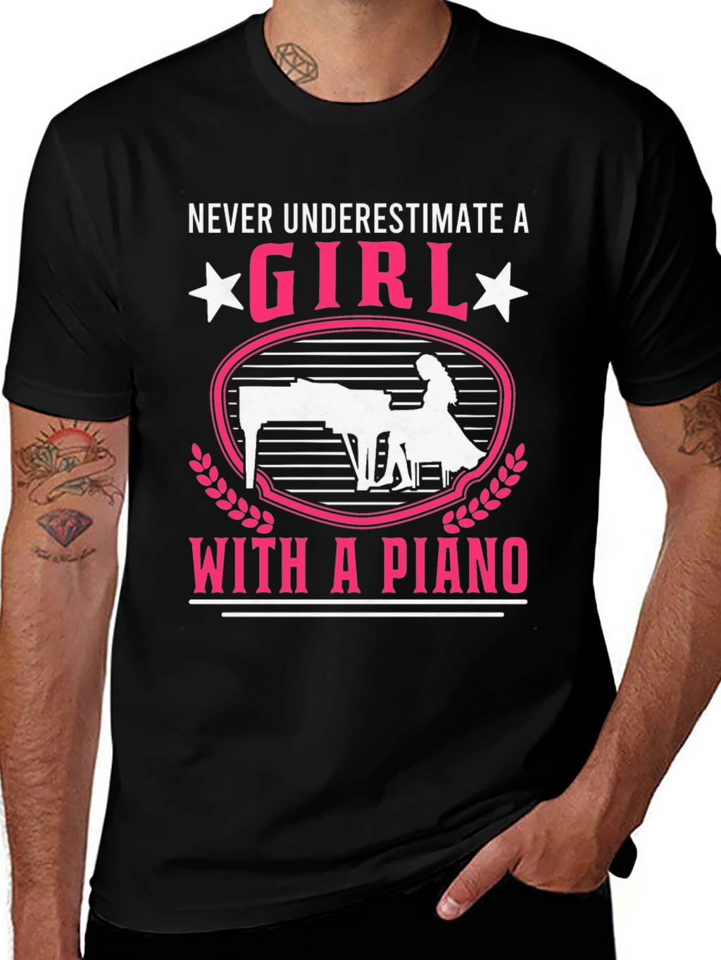 Girl With a Piano T-Shirt