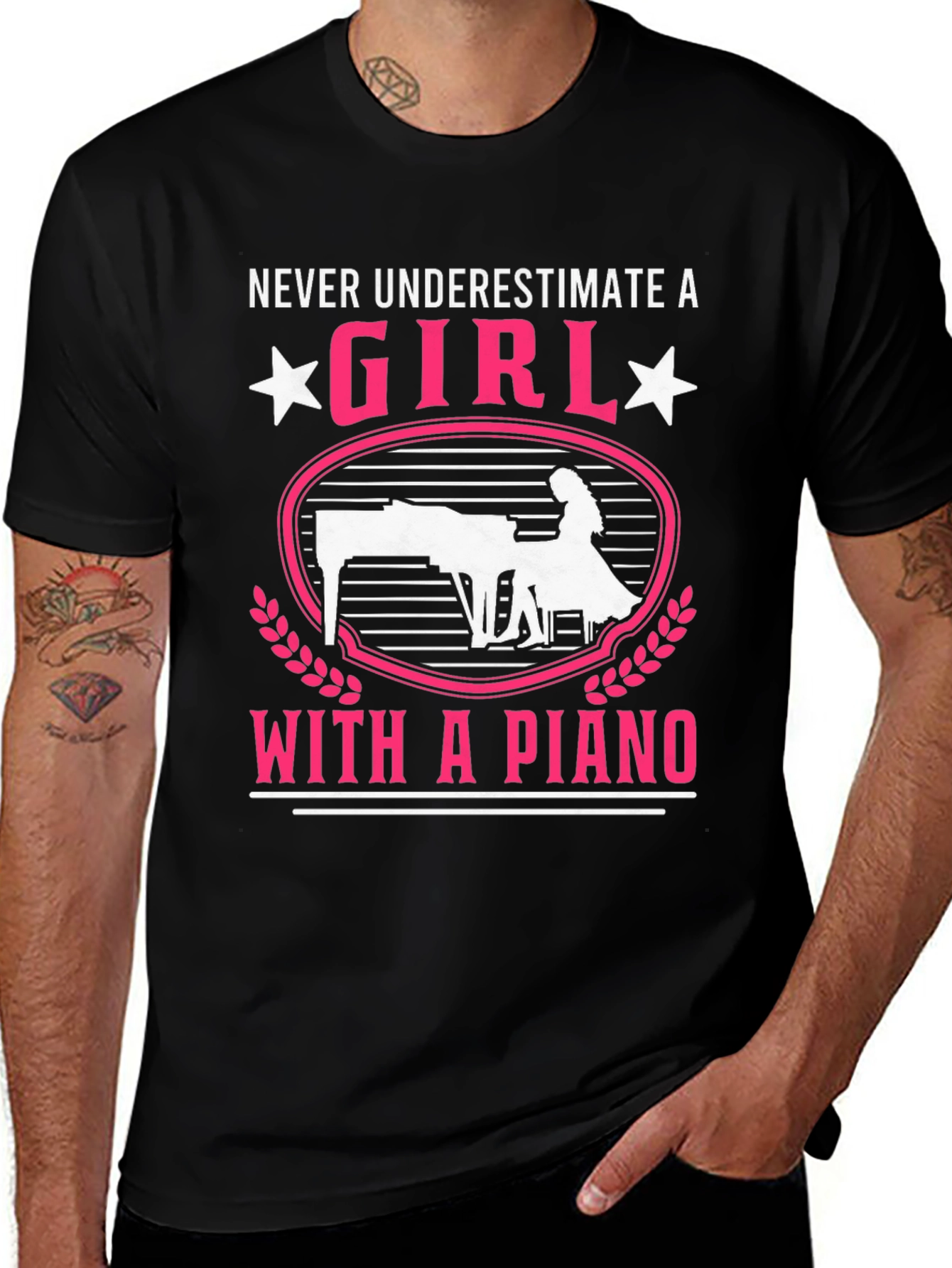 Girl With a Piano T-Shirt