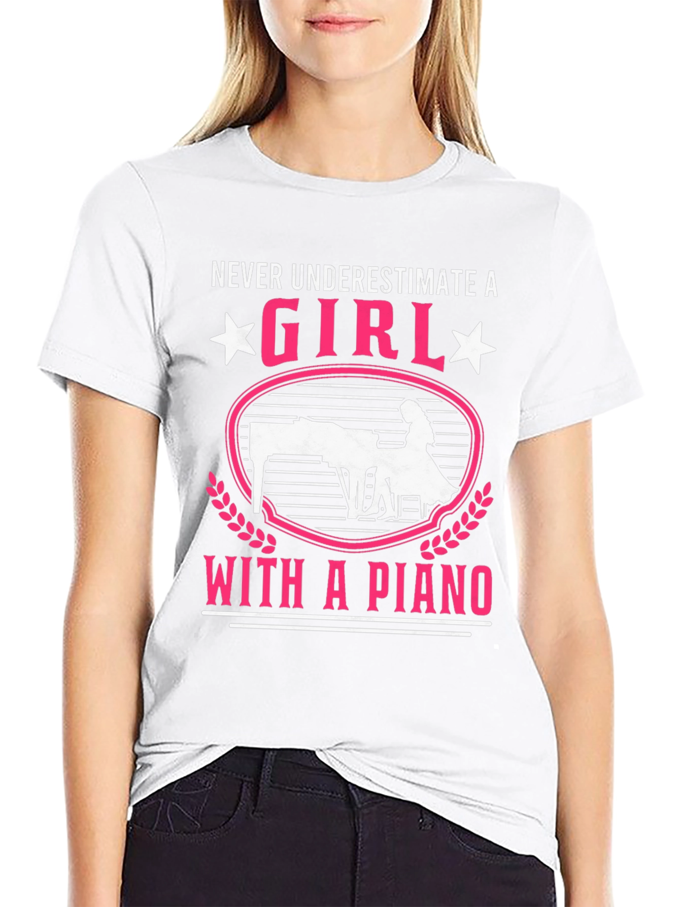 Girl With a Piano T-Shirt