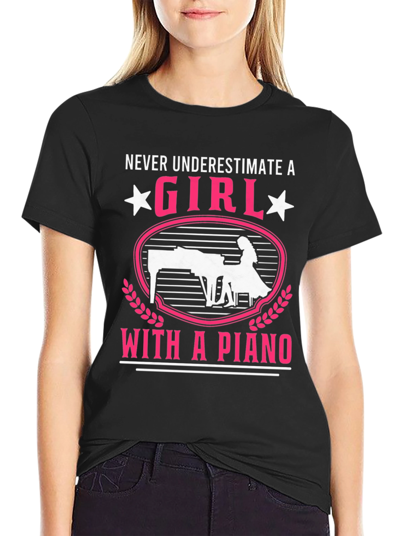 Girl With a Piano T-Shirt