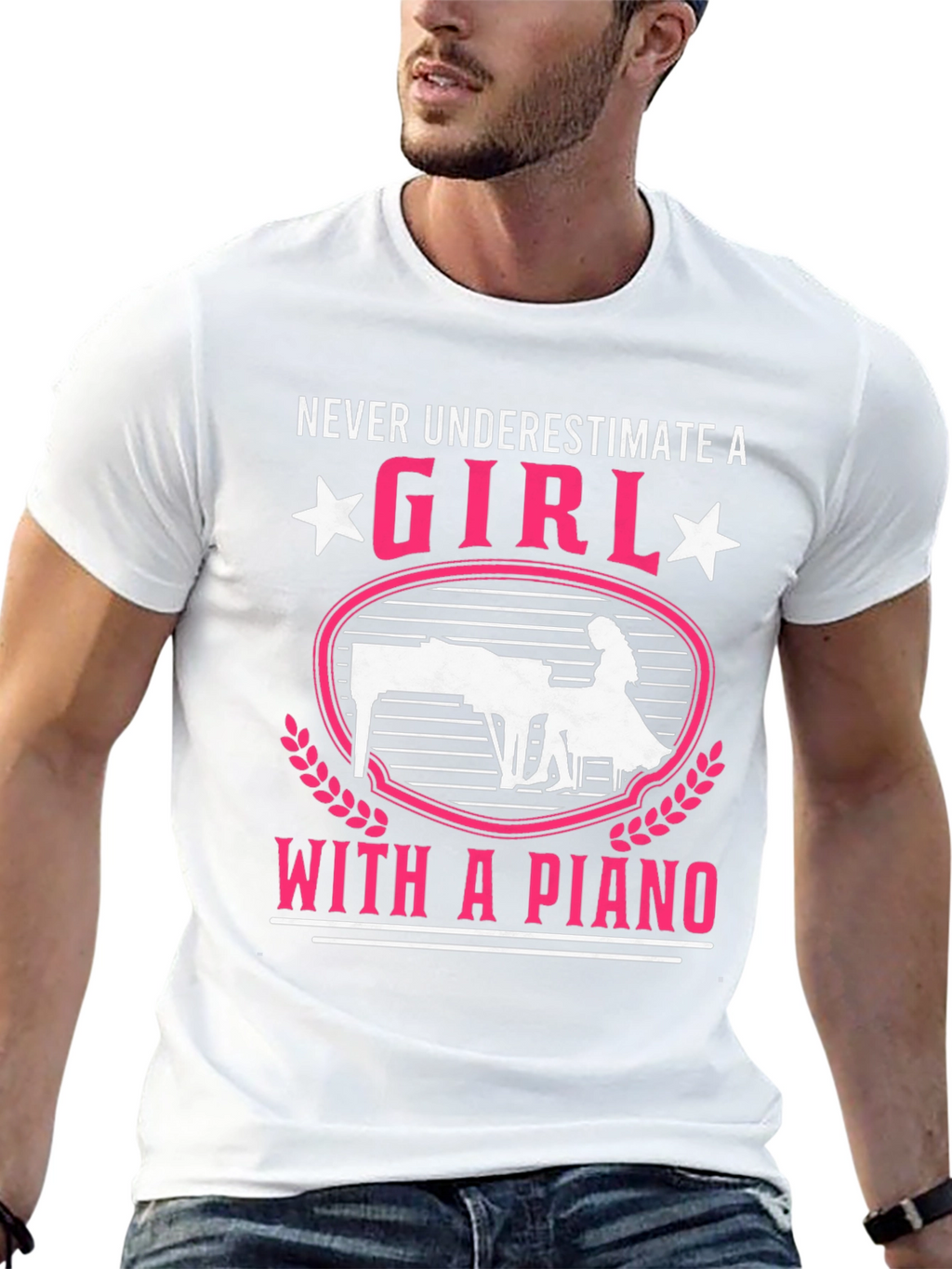 Girl With a Piano T-Shirt
