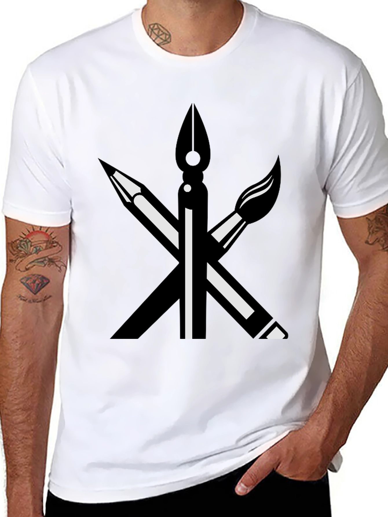 Artists Toolkit Graphic Tee - Black Cotton Shirt