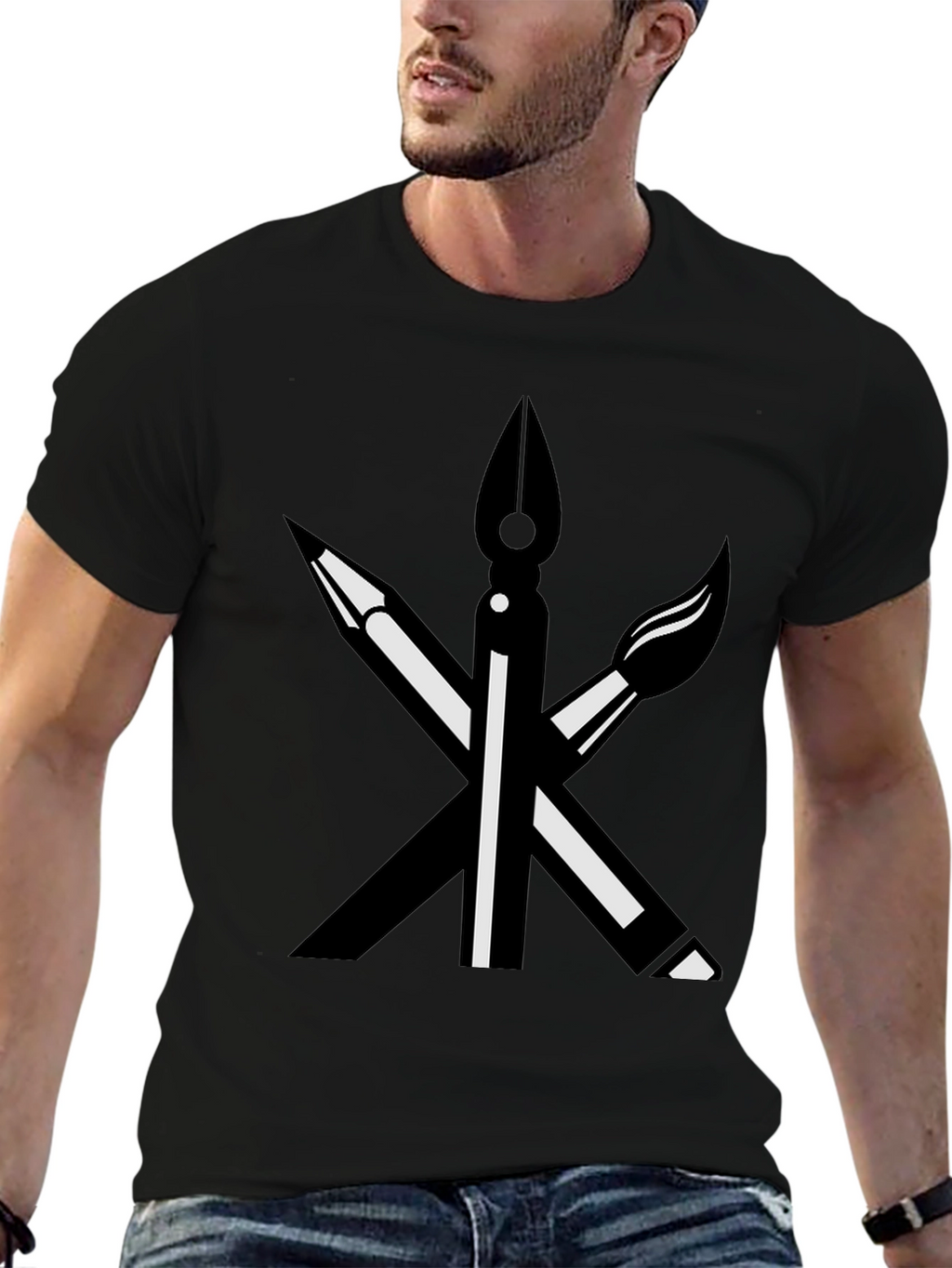 Artists Toolkit Graphic Tee - Black Cotton Shirt