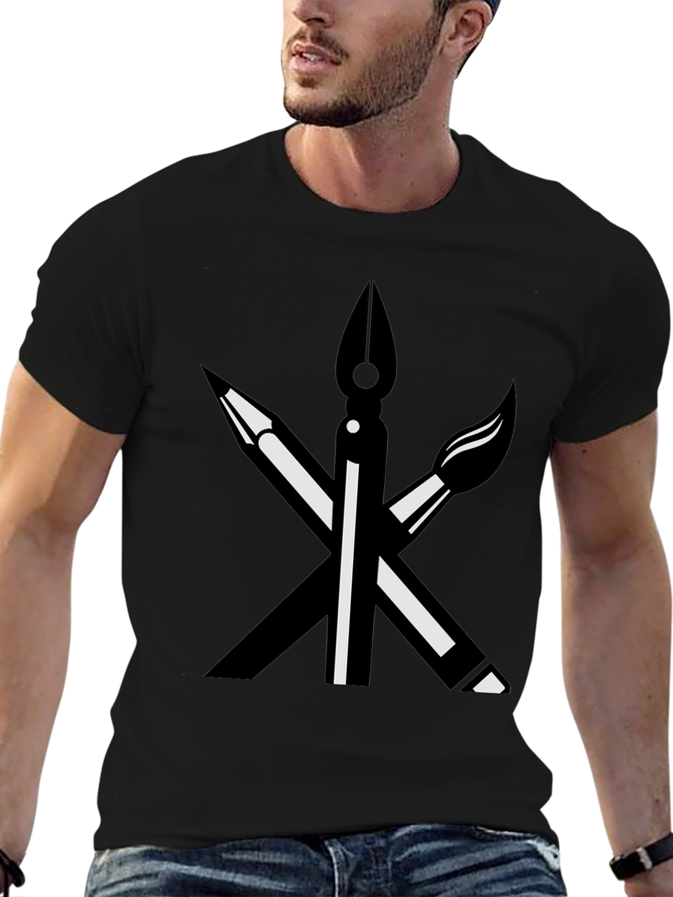 Artists Toolkit Graphic Tee - Black Cotton Shirt