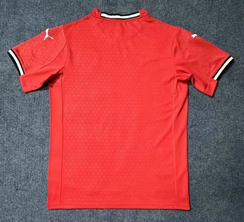 2025 Portugal Home Red Fans Soccer Jersey Back