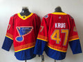 Men's St. Louis Blues Torey Krug #47 Red Breakaway Player Jerseys