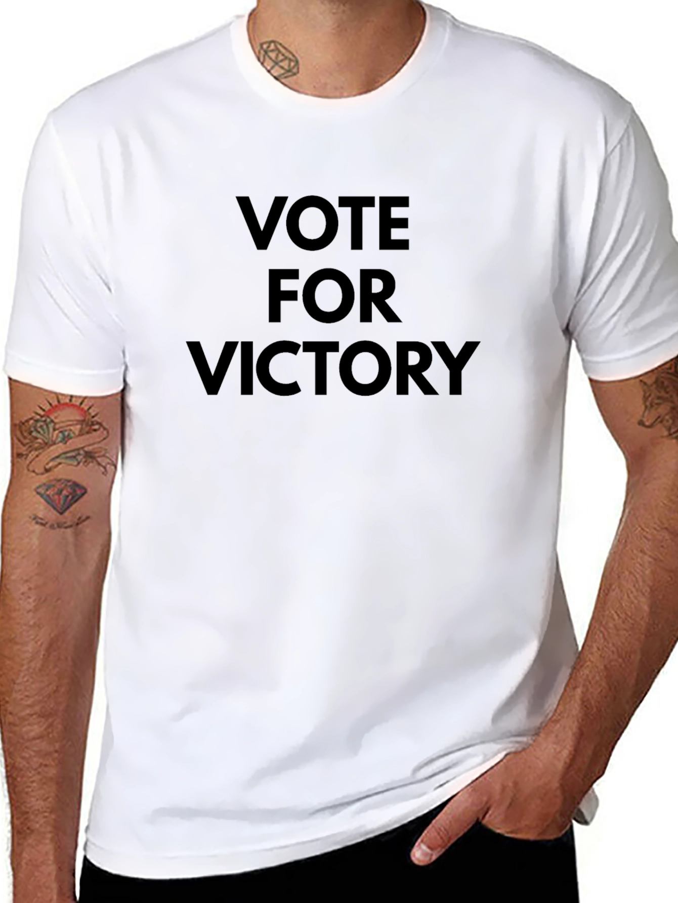 Vote For Victory Black T-Shirt