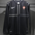 2013 Portugal Away Black Retro Player Version Long Sleeve Jersey 球员版 长袖 Front