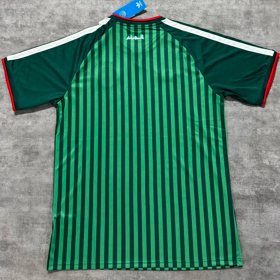 2026/27 Algeria Away Green Fans Soccer Jersey （Have 2 Star 有 2 星） Back