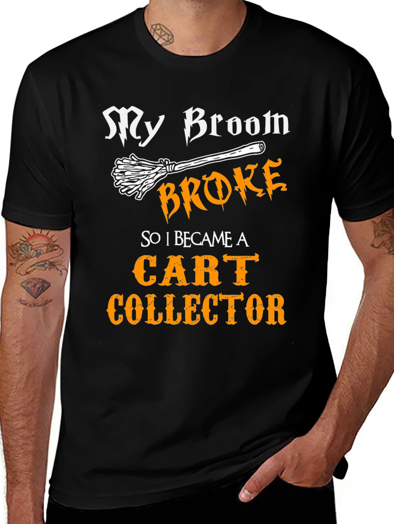 My Broom Broke Cart Collector T-Shirt