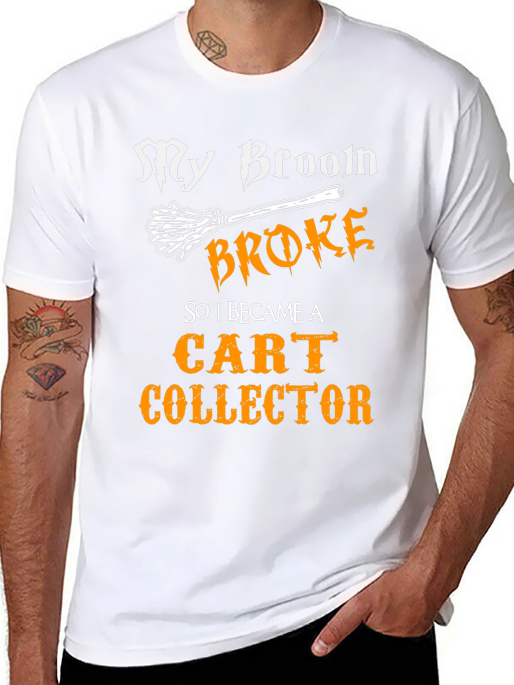 My Broom Broke Cart Collector T-Shirt