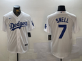 Men's Los Angeles Dodgers Blake Snell #7 White Home Replica Player Jerseys