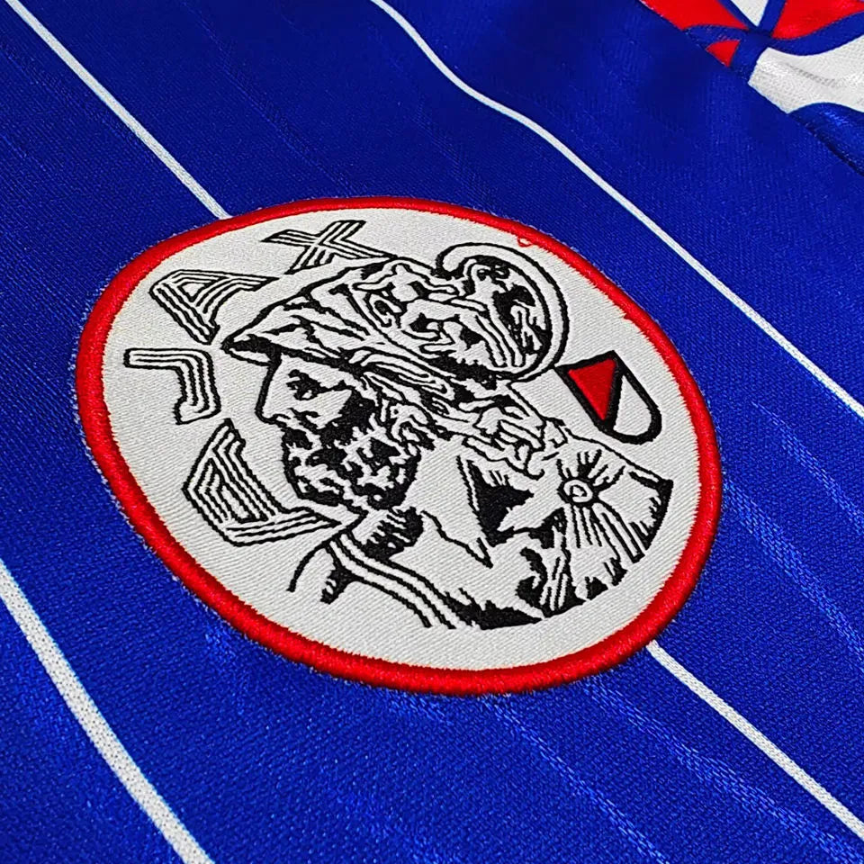 1989/1990 AA Away Retro Long Sleeve Soccer Jersey Detail 2