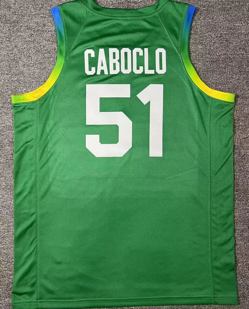 2024 Brazil Team CABOCLO #51 Green Jersey Back