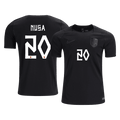 NUSA #20 Norway Away Soccer Jersey World Cup 2026 Black Front