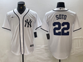 Men's New York Yankees Juan Soto #22 White Limited Game Jerseys