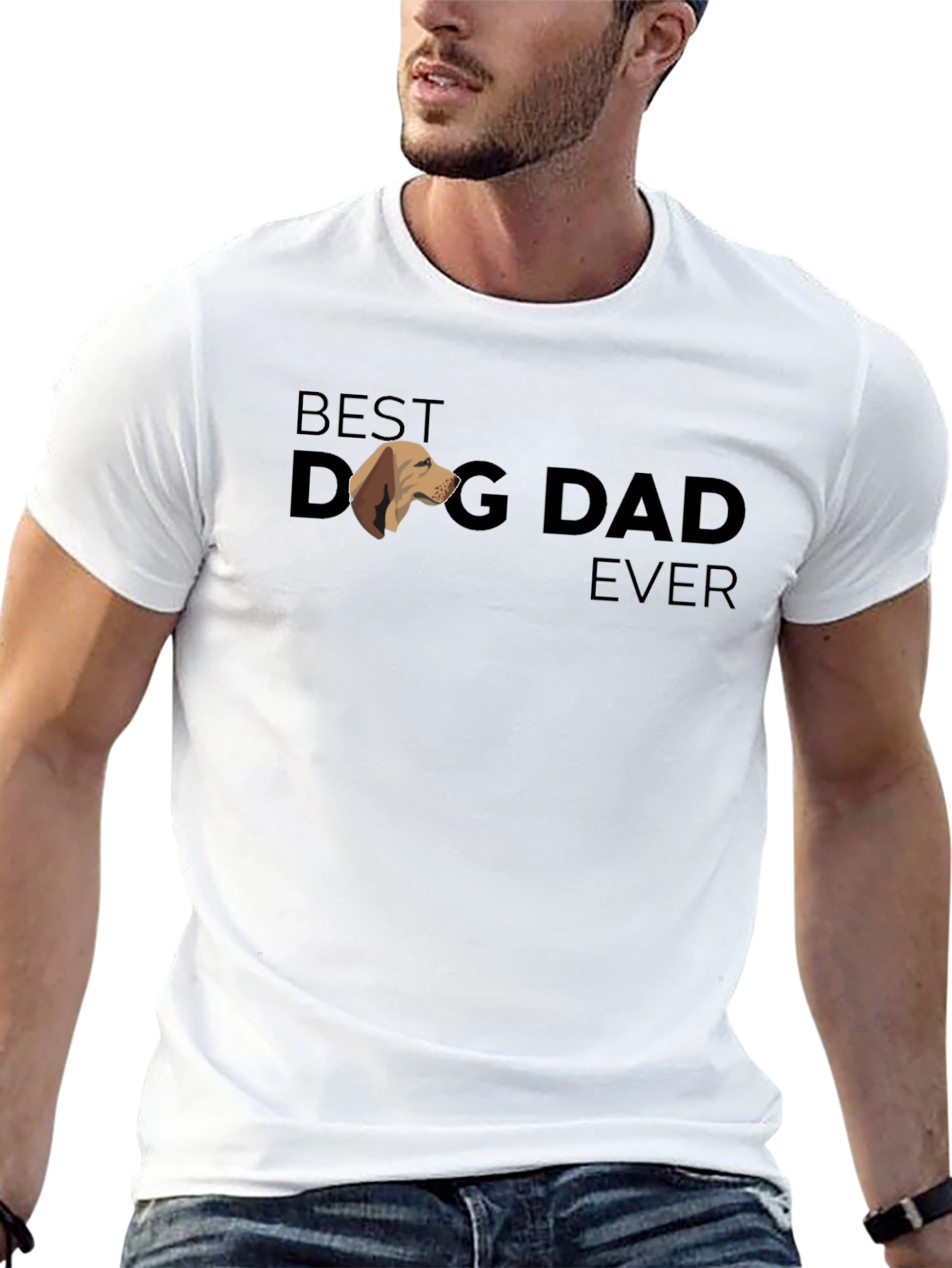 Best Dog Dad Ever T-Shirt - Black