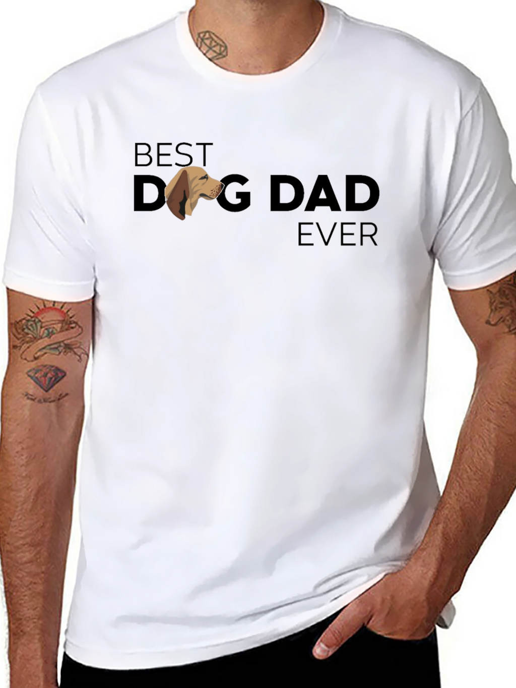 Best Dog Dad Ever T-Shirt - Black