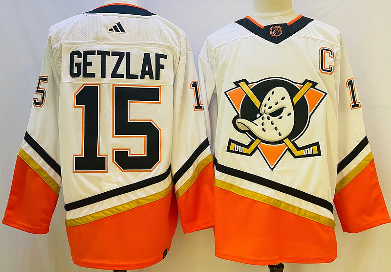 Men's Anaheim Ducks Ryan Getzlaf #15 White Game Jerseys