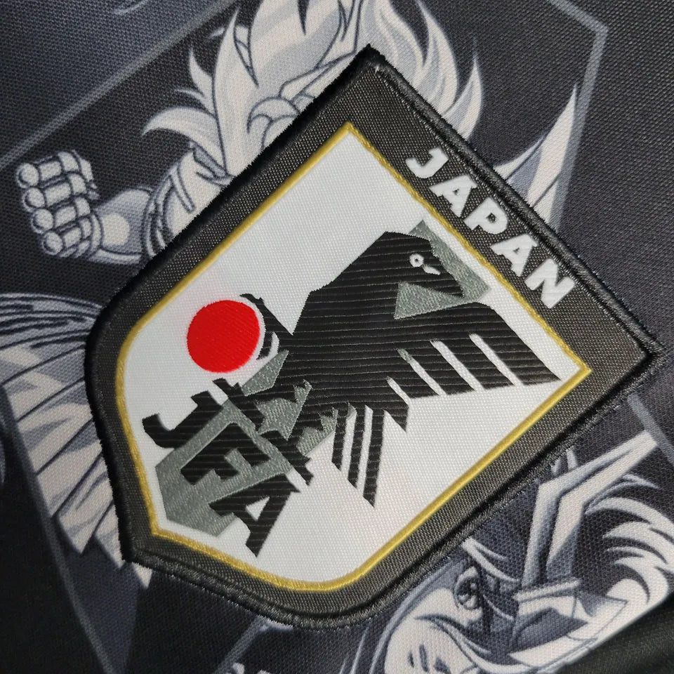 2023 Japan Anime Saint Black Fans Soccer Jersey Detail 1