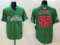 Men's Philadelphia Phillies Ranger Suarez #55 Green Replica Team Jerseys