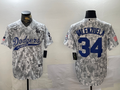 Men's Los Angeles Dodgers Fernando Valenzuela #34 Arctic Camo 2024 Salute to Service Limited Jerseys
