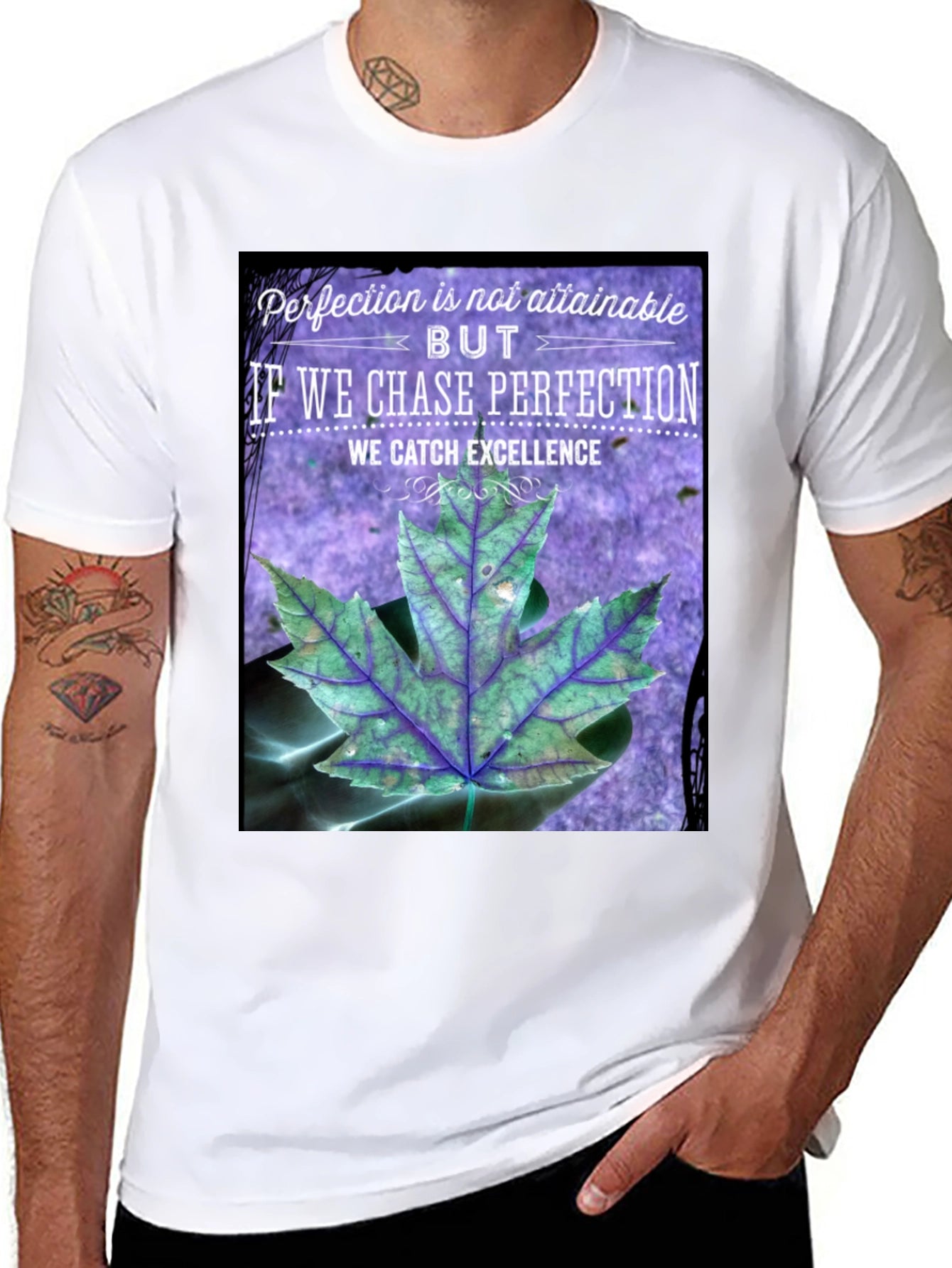 Perfection Chasing Excellence Graphic T-Shirt