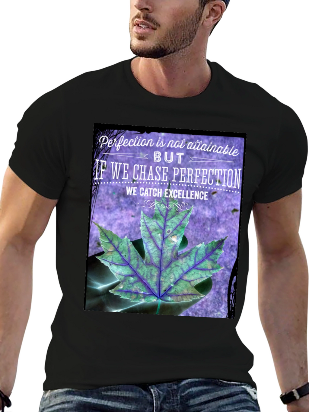Perfection Chasing Excellence Graphic T-Shirt