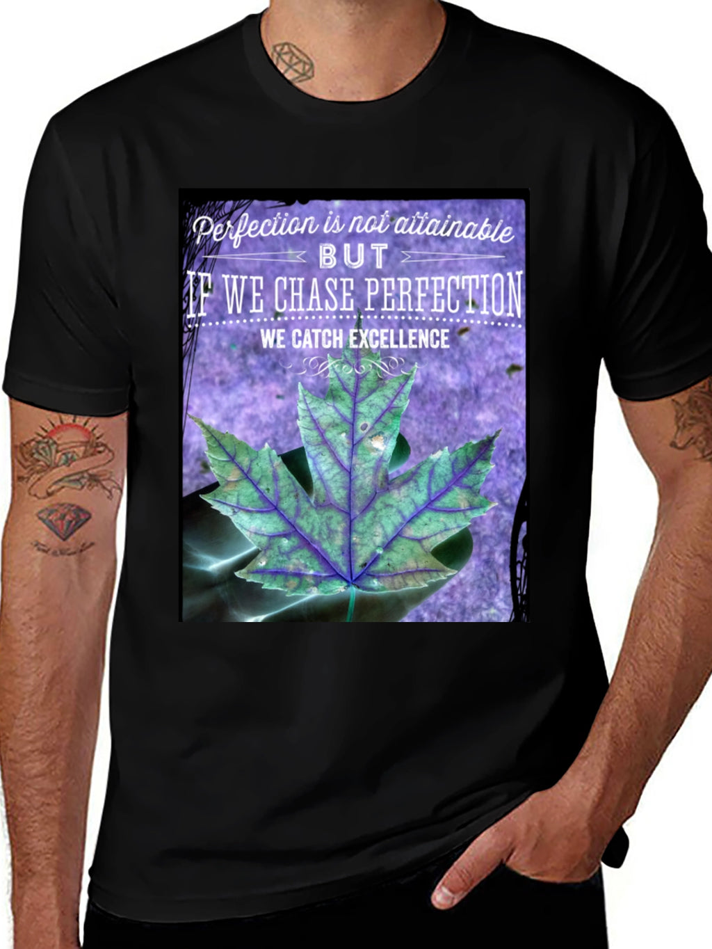 Perfection Chasing Excellence Graphic T-Shirt