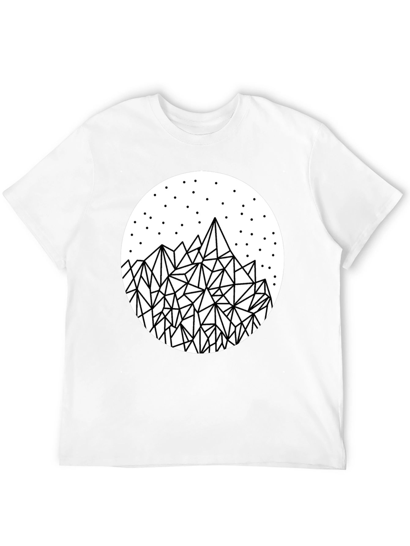 Geometric Mountainscape Tee