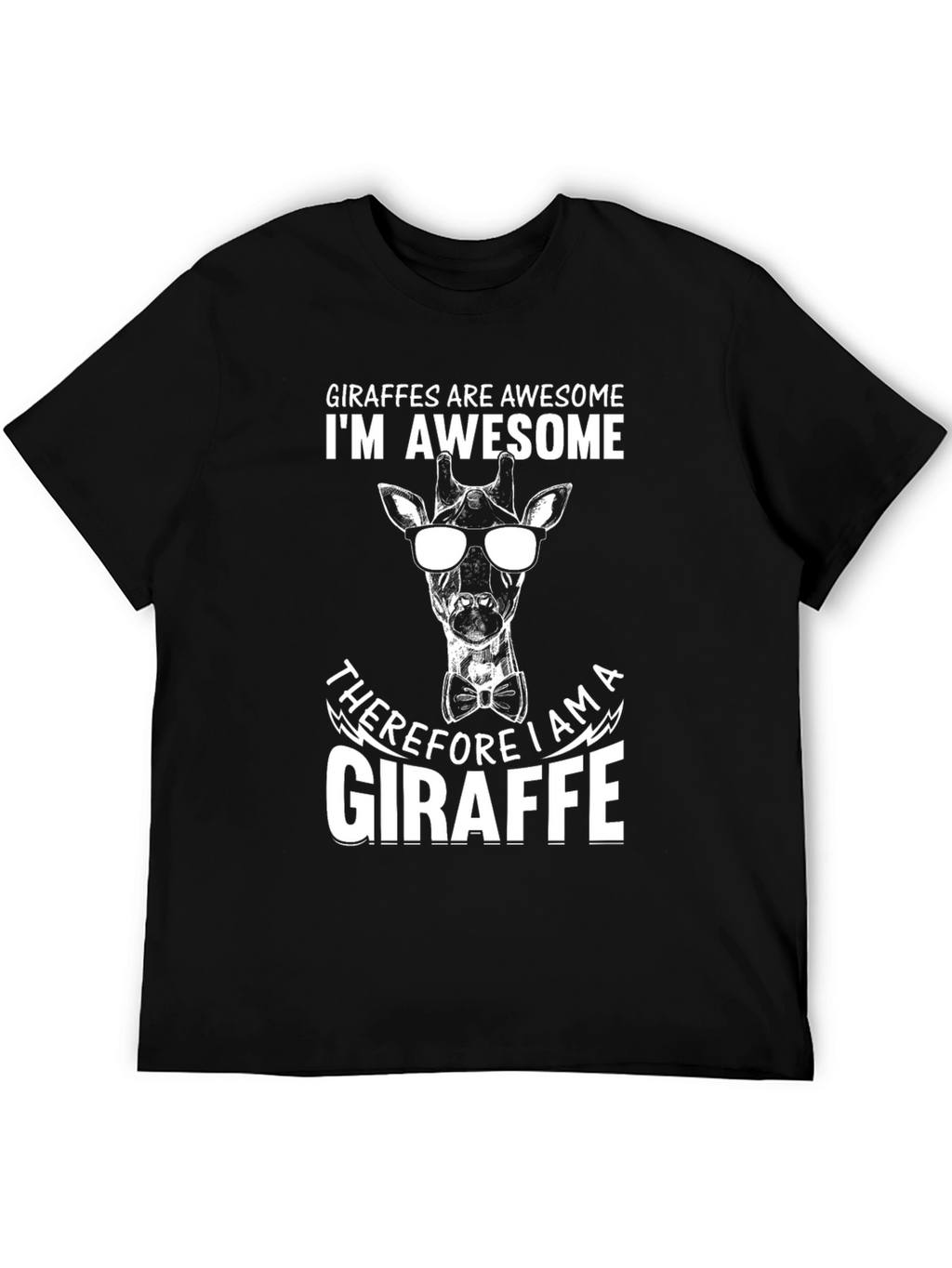 Giraffe Awesome Graphic Tee - Cool Animal Design