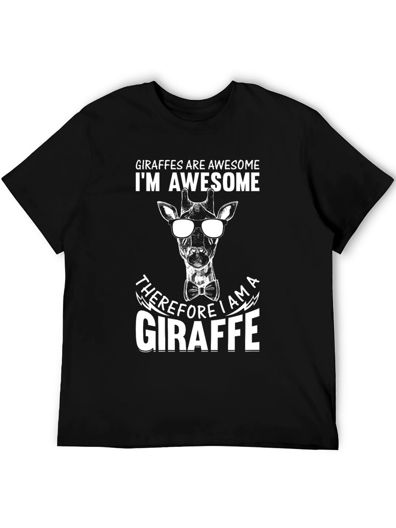 Giraffe Awesome Graphic Tee - Cool Animal Design