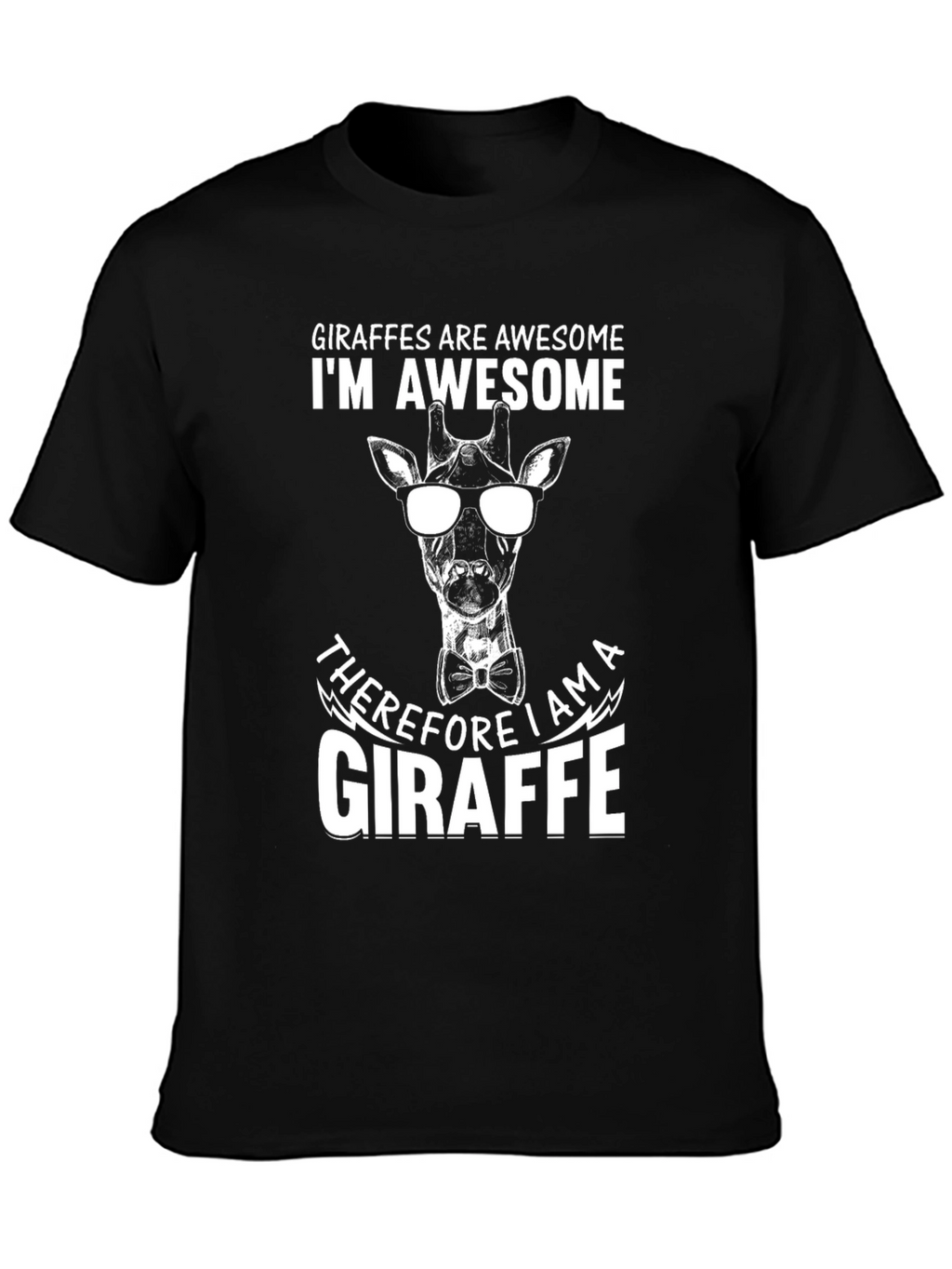 Giraffe Awesome Graphic Tee - Cool Animal Design
