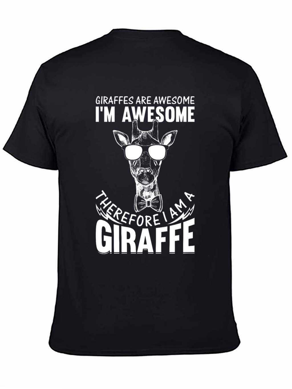 Giraffe Awesome Graphic Tee - Cool Animal Design