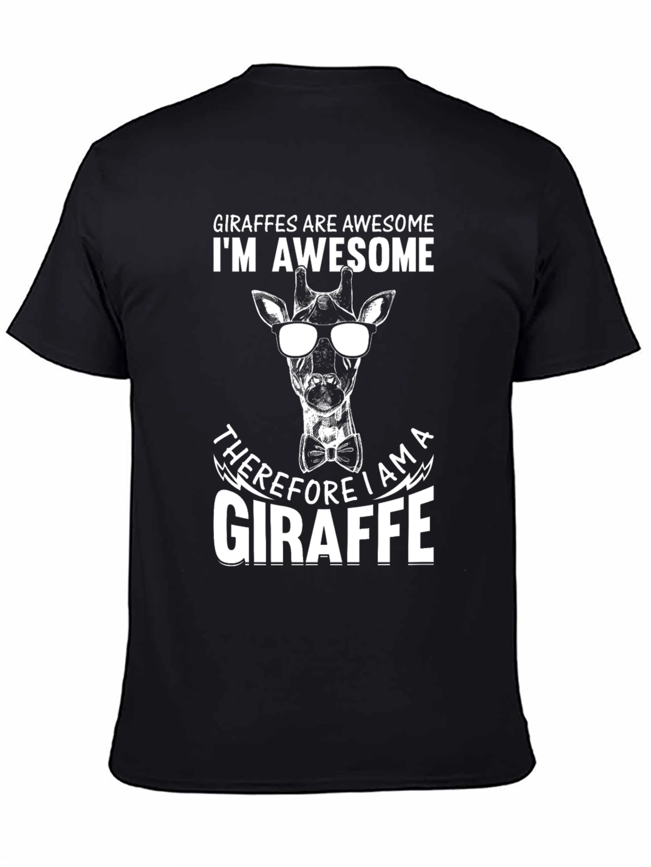Giraffe Awesome Graphic Tee - Cool Animal Design